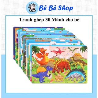 Đồ Chơi Tranh ghép hình, xếp hình, lắp ráp cho bé_ Tranh gỗ ghép 30 miếng cho bé yêu