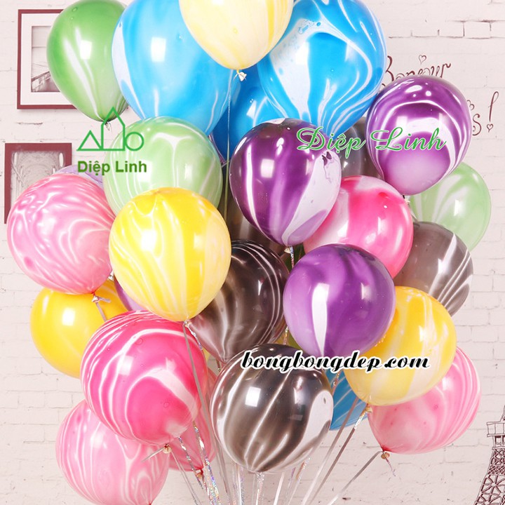 Bóng cao su vân mây set 10 cái