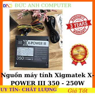 Nguồn máy tính Xigmatek X-POWER III 350 250W EN45952 ( có chân 8 pin cho VGA ) - Bảo hành 36 tháng Chính hãng Mai Hoàng