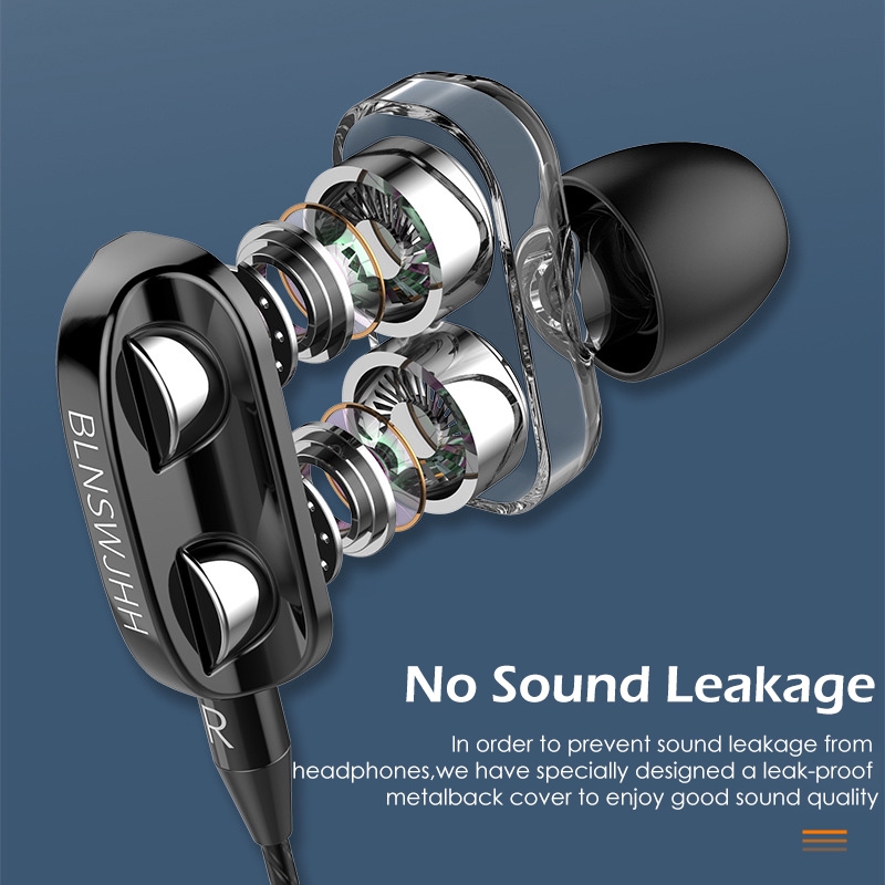 Tai nghe nhét tai âm bass hifi 4D có mic chất lượng cao tiện dụng