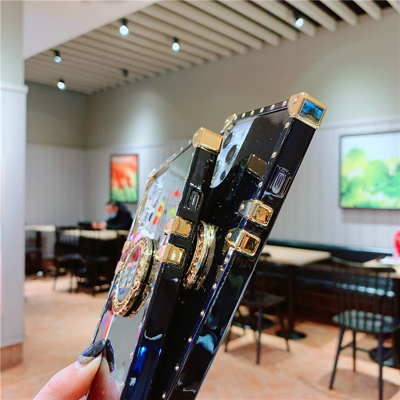 Ốp điện thoại cứng thiết kế hình vuông lấp lánh cho Samsung Galaxy A12 A31 S30 Pro Ultra A20E S20Fe A21S A31