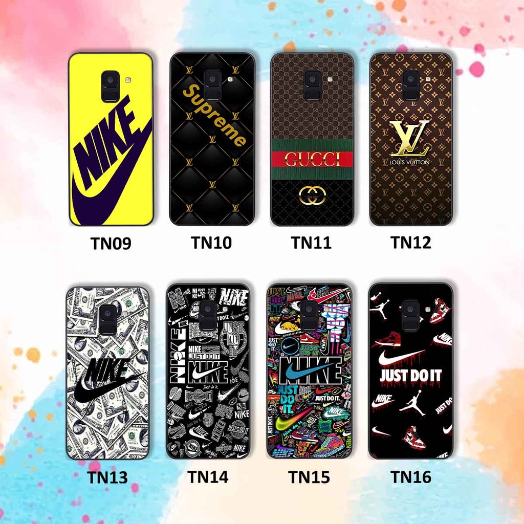 Ốp Samsung A6 2018 / A6 Plus / A6+ in hình thương hiệu L.V, N.I.K.E cá tính, đẳng cấp