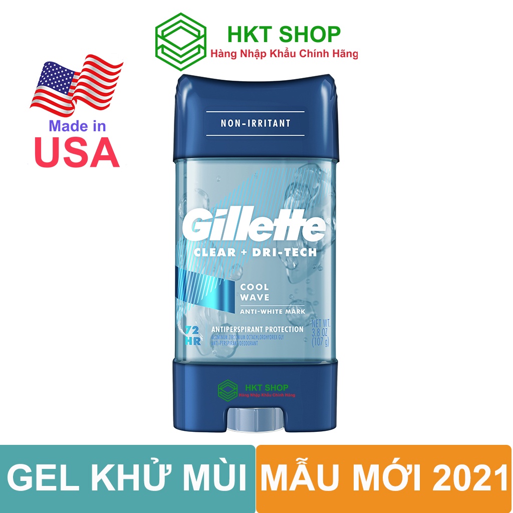 Lăn Khử Mùi Gillette Cool Wave Clear gel 107g - HKT Shop