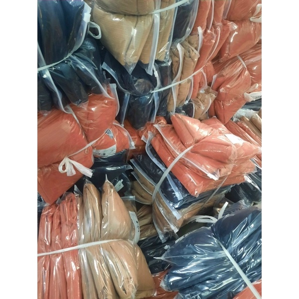 Set Bộ Gân Tăm Áo tay dài nút cài quần ống rộng 583