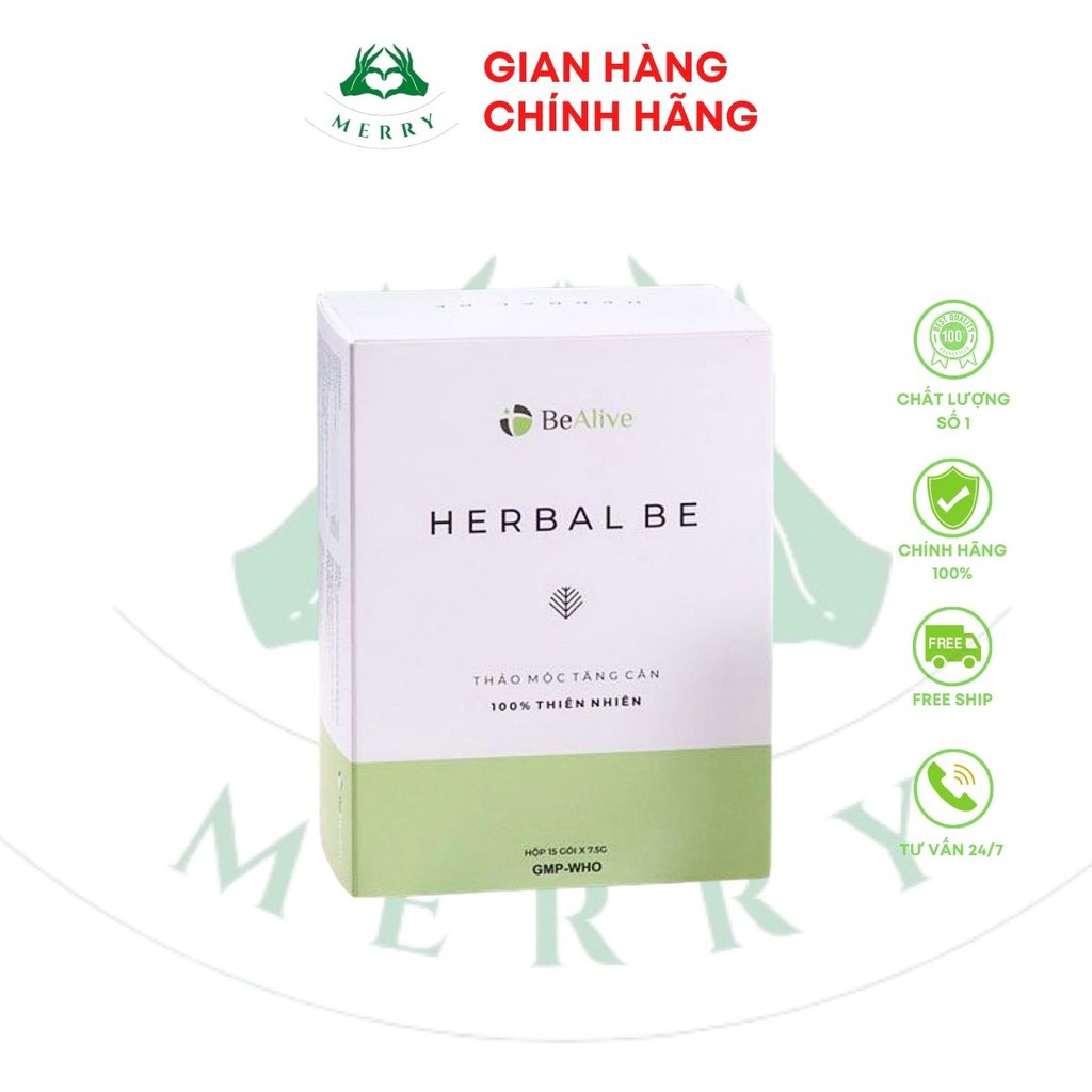 [Mã 11FMCGSALE1 giảm 10% đơn 250K] [CHÍNH HÃNG] Tăng cân Herbal Be của BEALIVE