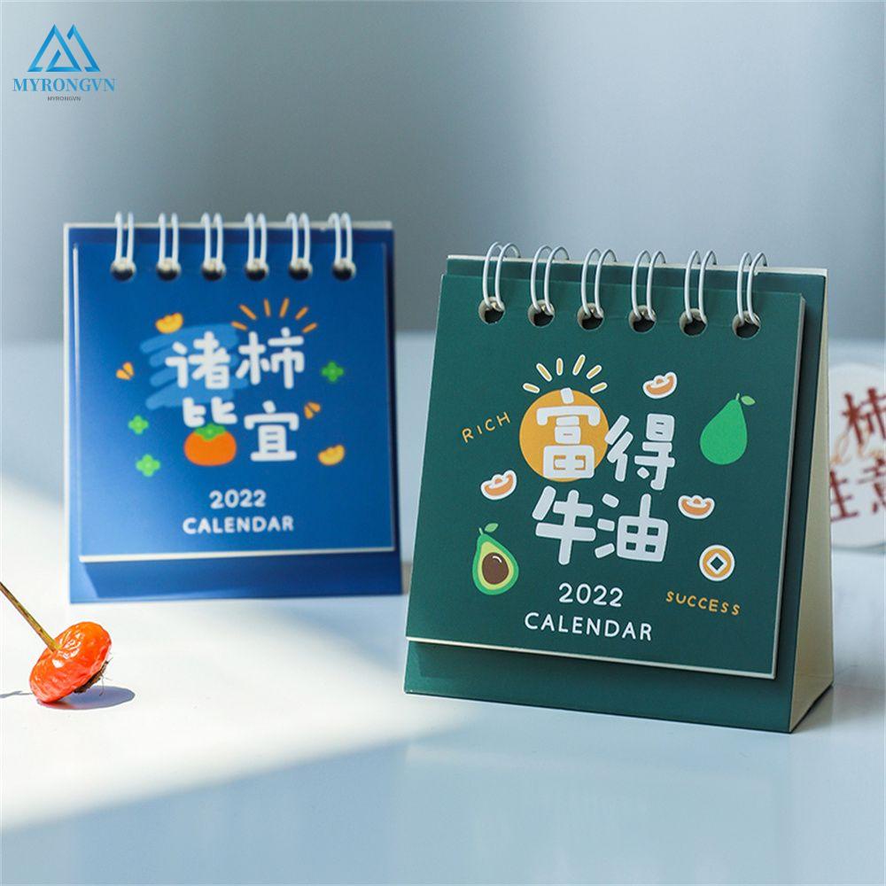 Lịch để bàn năm mới 2021 - Dec. 2022 thiết kế đơn giản