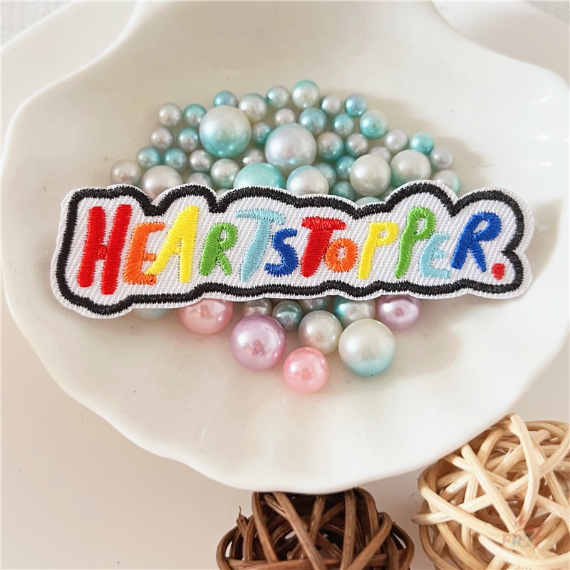 ♥ Sticker Ủi Thêu Hình Heartstopper - Sweet TV Drama ♥ 1 Sticker Ủi Thêu Hình Huy Hiệu