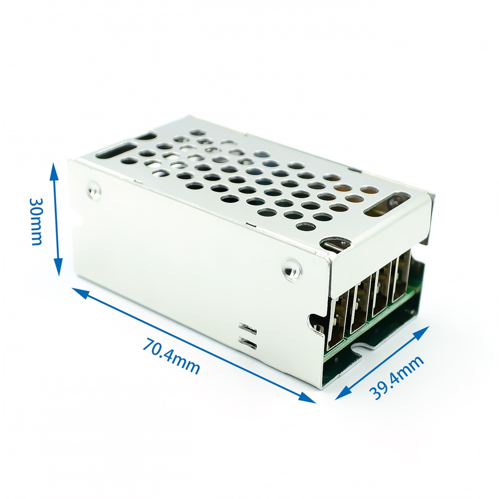 Mô Đun Hạ Áp dc-dc 9V 12V 24V 36V Xuống 5V 4 USB 5A Cho Điện Thoại Di Động
