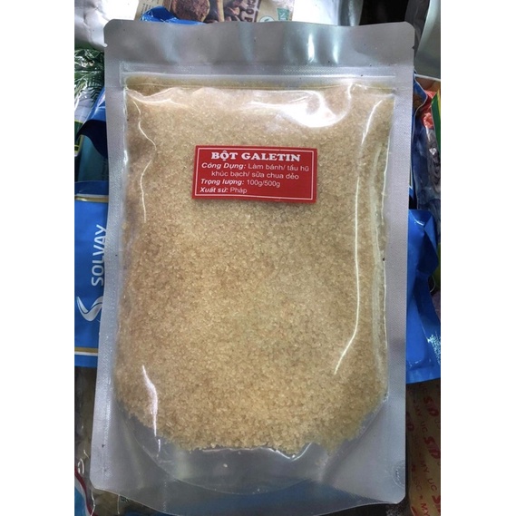 Bột Galentin làm bánh, tàu hũ, khúc bạch, sữa chua dẻo gói 500gr