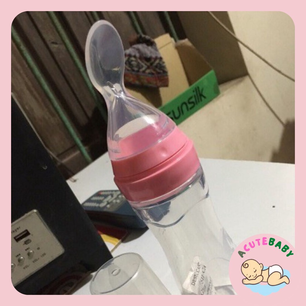 Bình thìa silicon Baby Lops 120ml có lắp đậy