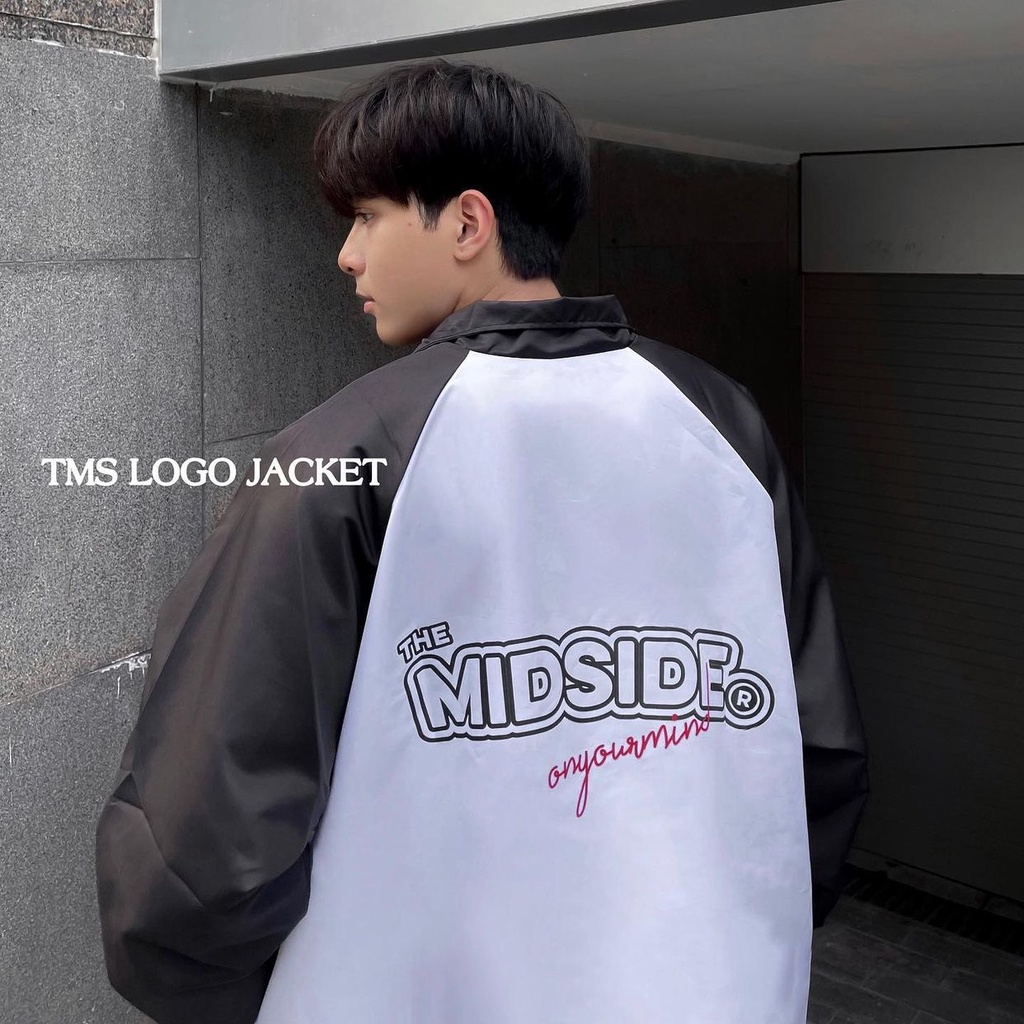 Áo khoác dù jacket 7zia, The midside vải dù 2 lớp, logo 7zia thêu, form ulzzang nam nữ phong cách.