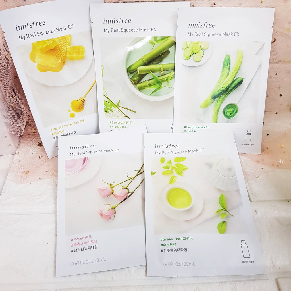 Mặt Nạ Giấy My Real Squeeze Mask Innisfree