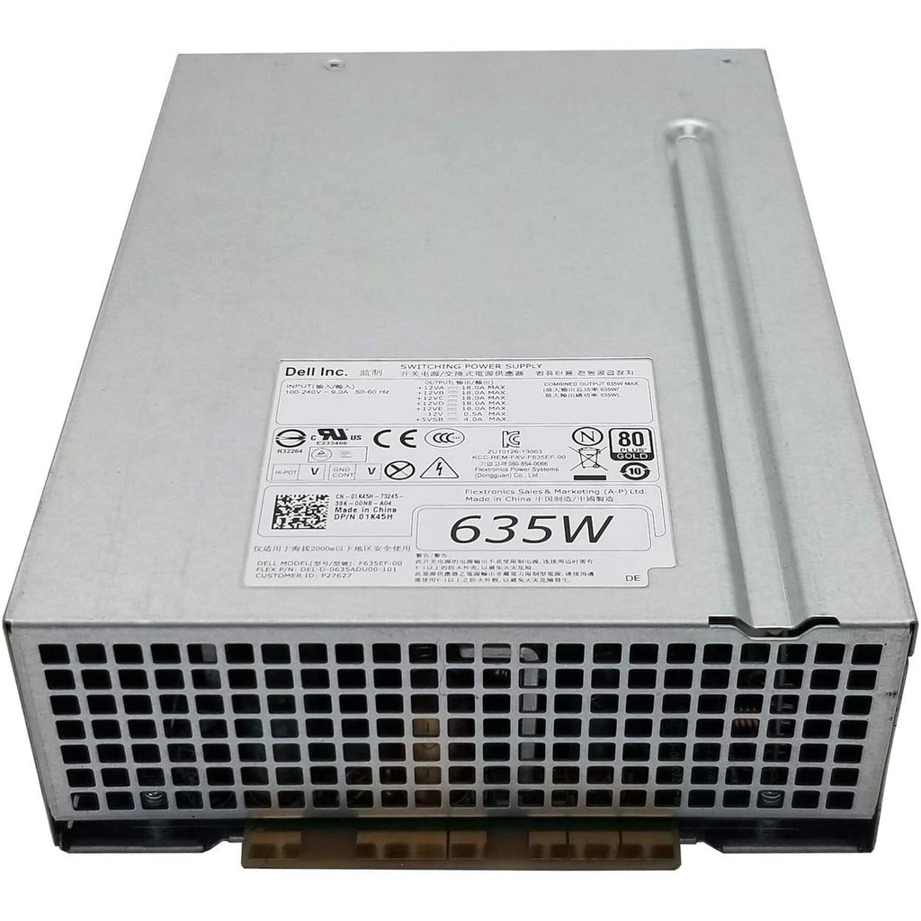 Bộ Nguồn DELL T5600 T3600 635W NVC7F D635EF-00 1K45H F635E