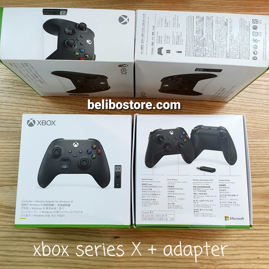 Tay cầm chơi game Xbox One S + wireless adapter cho windows (usb phát sóng bluetooth)