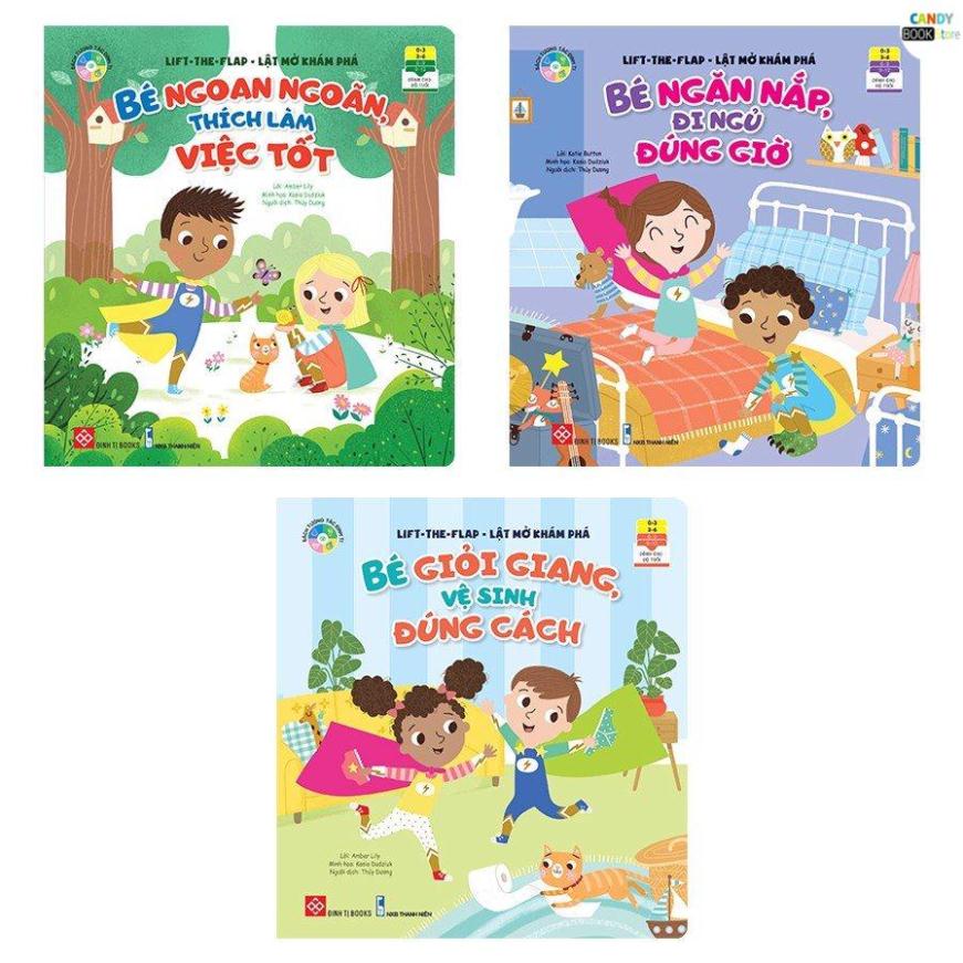 SÁCH - Combo - Lift-the-flap - Lật mở khám phá 3T Mới