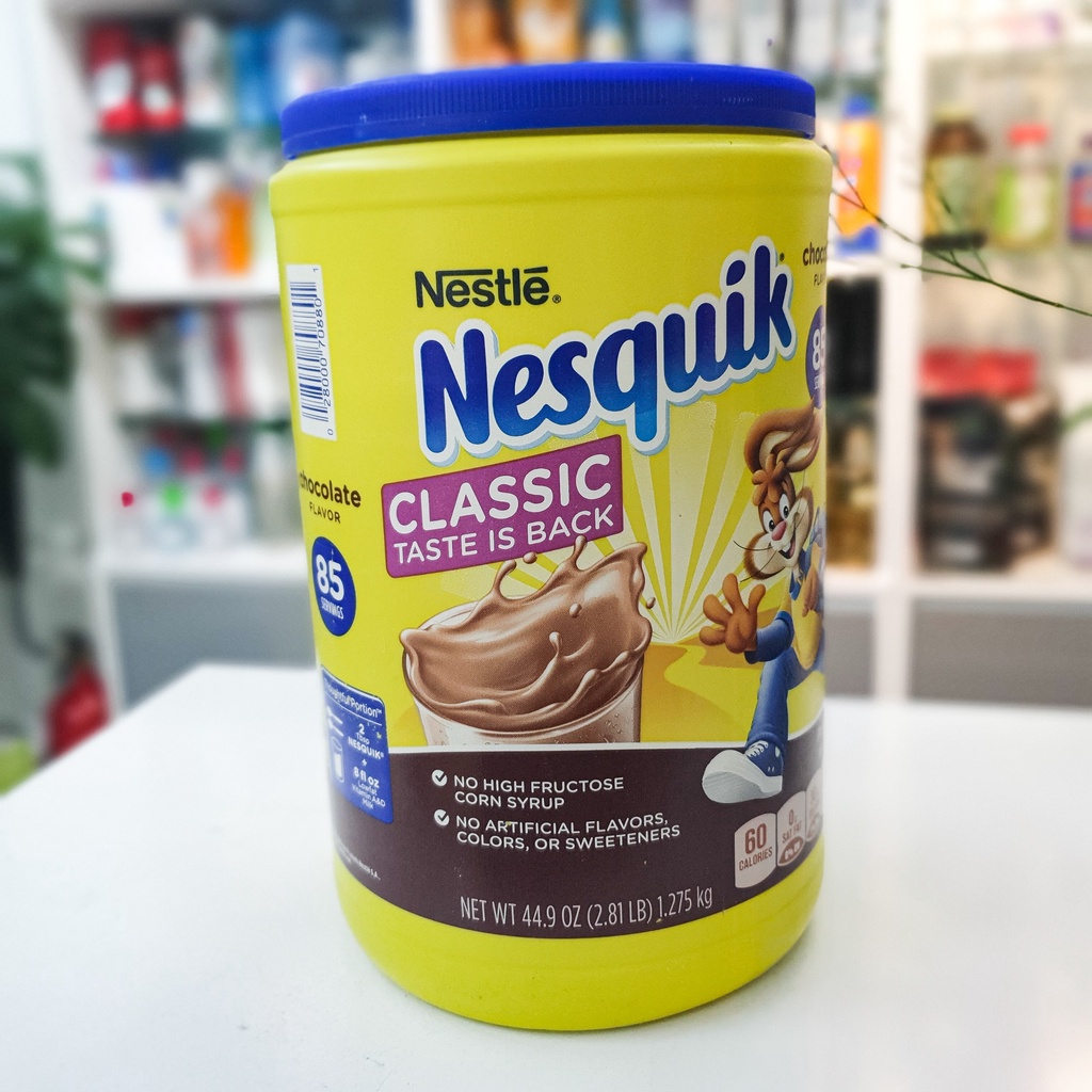 Bột Cacao Chocolate Nesquik Mỹ 1.27kg. Date 11/2023