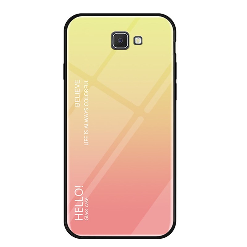 Ốp điện thoại kính cường lực viền silicone cho Samsung Galaxy J7 Prime/On7 2016 | BigBuy360 - bigbuy360.vn