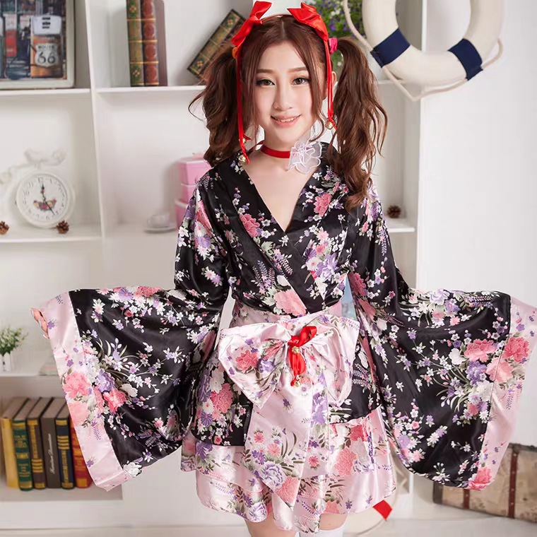 Đầm Ngủ Kimono Quyến Rũ Cho Nữ