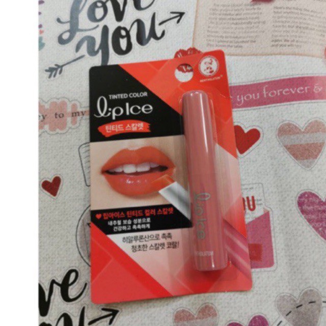 Son dưỡng ẩm Tinted color Lipice( màu đỏ hồng tự nhiên).