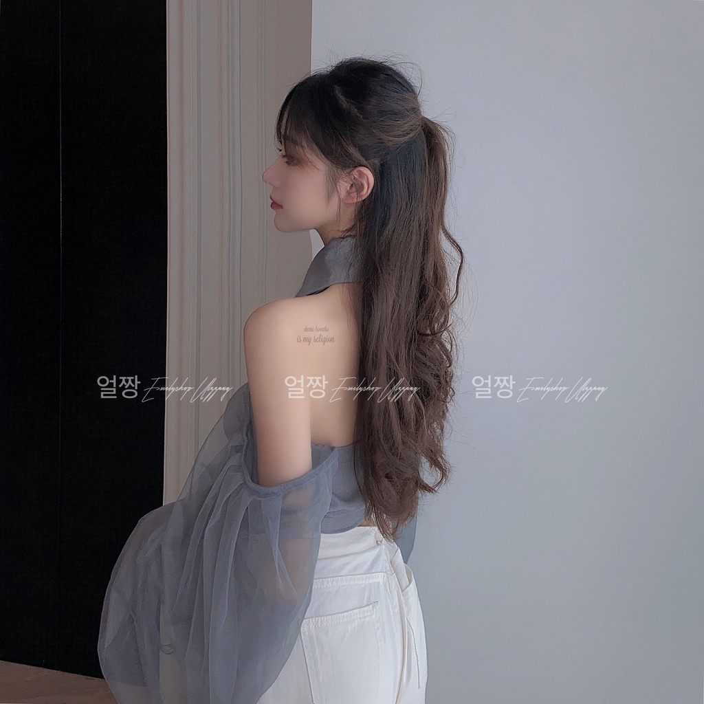 ÁO SƠ MI NỮ TAY DÀI PHỐI LƯỚI QUẢNG CHÂU