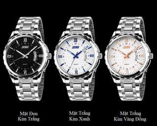 Đồng hồ nam SKMEI chất liệu thép chống gỉ chống nước cao cấp sang trọng lịch lãm