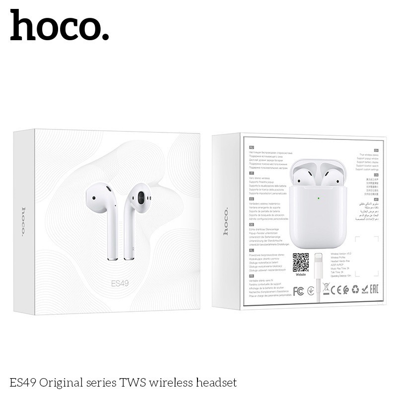 Tai nghe bluetooth TWS Hoco ME2 V5.1, Định vị, Đổi tên, pin 4H (Trắng) - Nhất Tín Computer