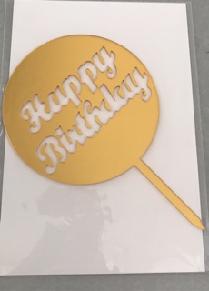 Cắm chữ mica HPBD (giao ngẫu nhiên)