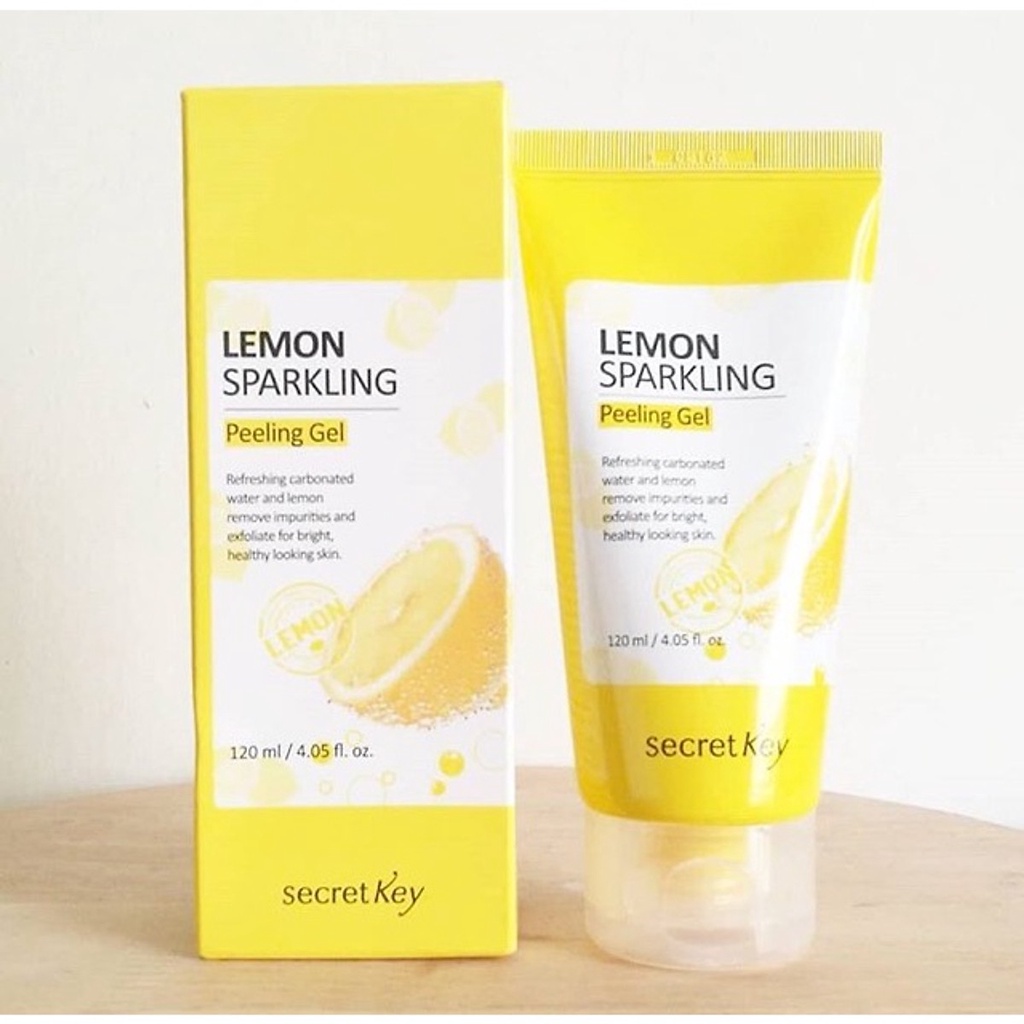 Tẩy tế bào chết dạng Gel Secret Key Lemon Sparkling Peeling Gel 120ml