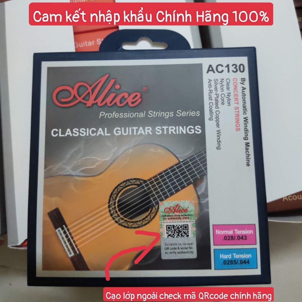 Dây đàn guitar CLASSIC Alice AC130 chính hãng [dây nilon] TYTYmusic