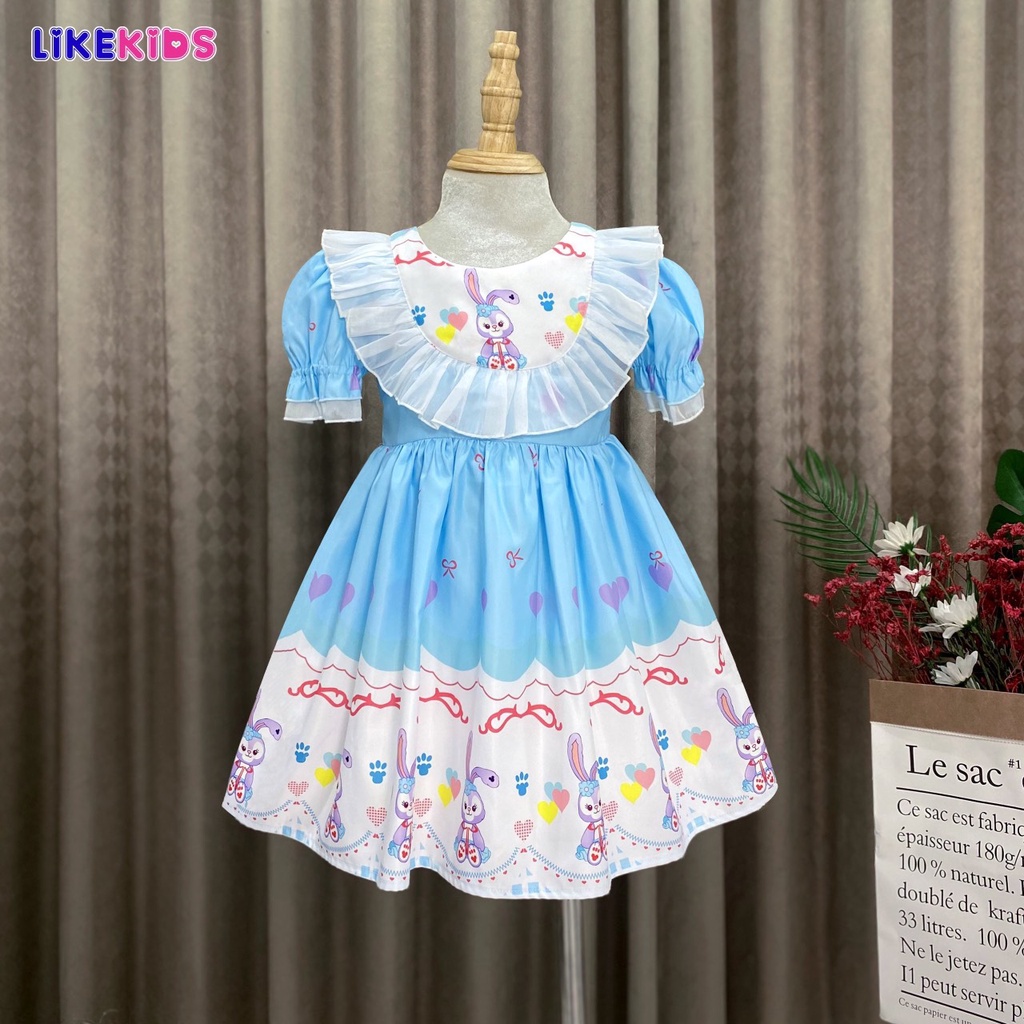 Đầm thun công chúa pony phong cách Hàn Quốc cho bé gái mẫu 2022