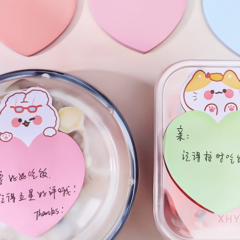 1 Tập Giấy Nhớ Hình Động Vật Hoạt Hình Màu Sắc Ngẫu Nhiên