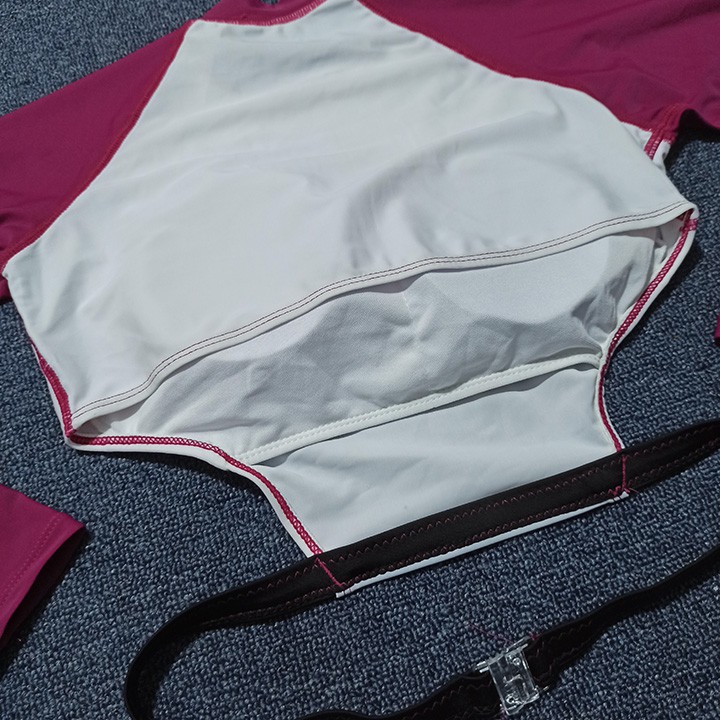 Lẻ áo bơi nữ dài tay croptop thun lạnh dày đẹp | BigBuy360 - bigbuy360.vn