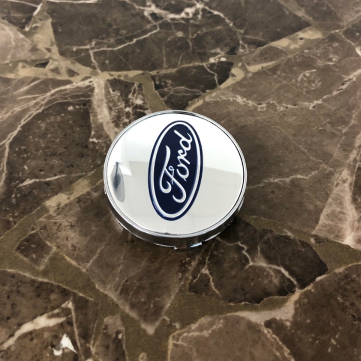 Logo chụp mâm, ốp lazang bánh xe ô tô Ford đường kính ngoài 60mm Nhựa ABS