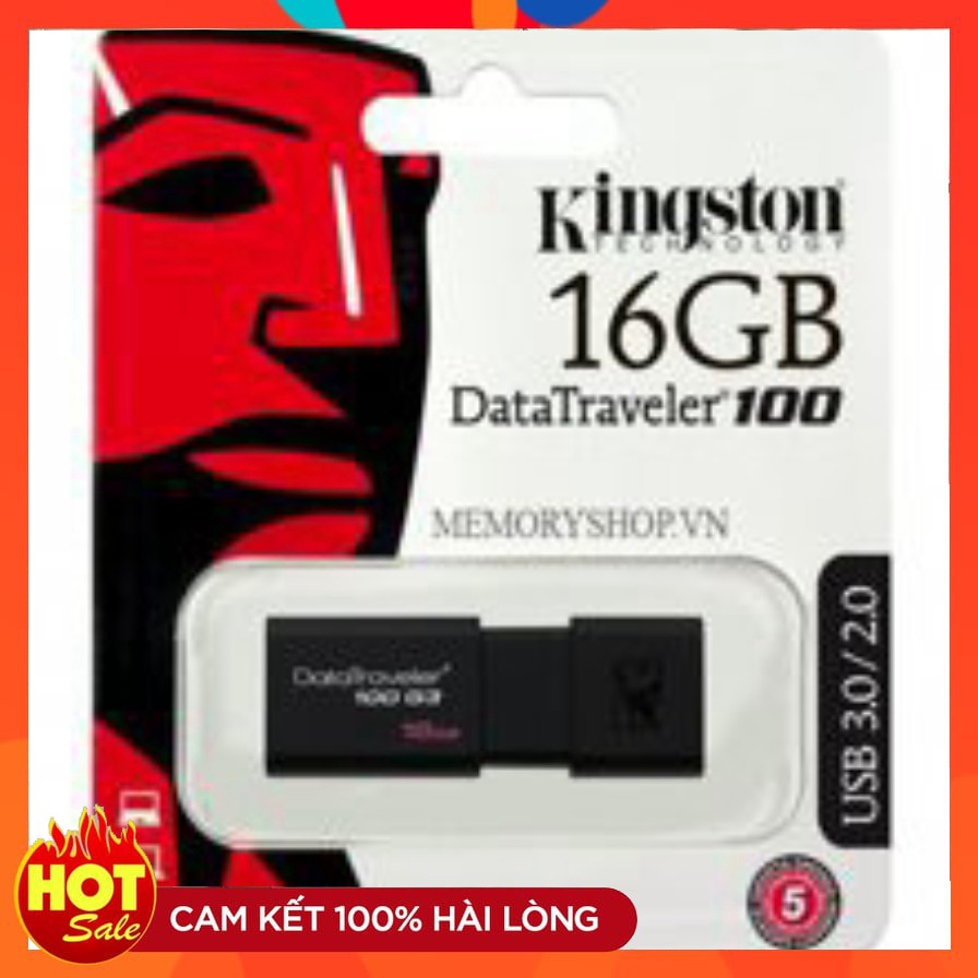 USB 3.0 Kingston Data Traveler DT100G3 100MB/s 16GB