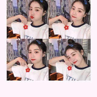 Huy Hiệu Kèm Kẹp Tóc Hoa