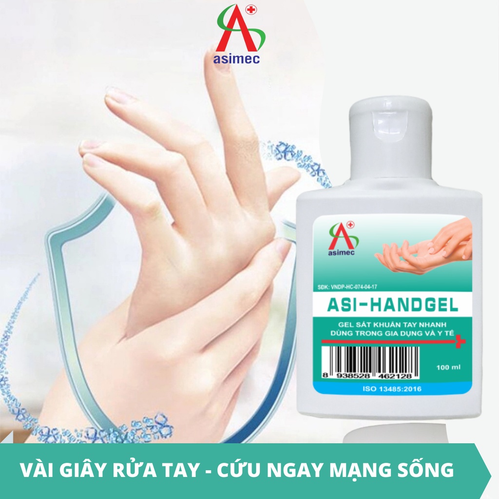 Gel rửa tay khô ASI HANDGEL 100ml (Chính hãng)