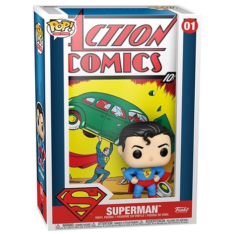 Đồ chơi mô hình funko pop 01 Superman First Appearance Action Comics Cover - DC