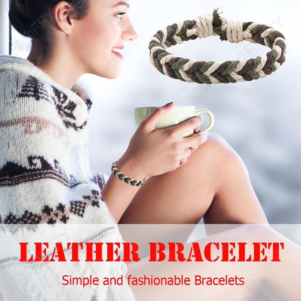 Vòng đeo tay dây bện thủ công nhiều màu thời trang