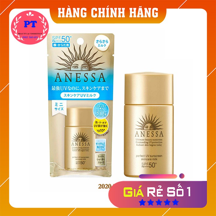 Sữa Chống Nắng Anessa Perfect UV Sunscreen Mild Milk 60ml Dành Cho Da Nhạy Cảm