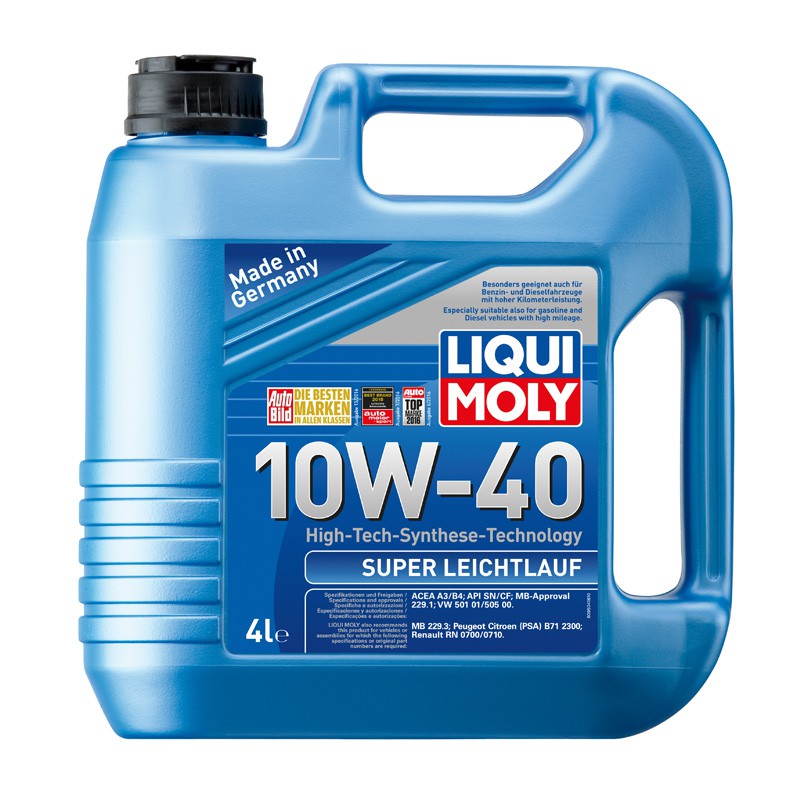 Dầu nhớt tổng hợp công nghệ cao Liqui Moly Super Leichtlauf 10W-40 9504 4 lít