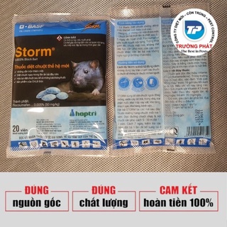Thuốc diệt chuột Storm 0.005% (5 gói x 20 viên) (Bao bì mới)