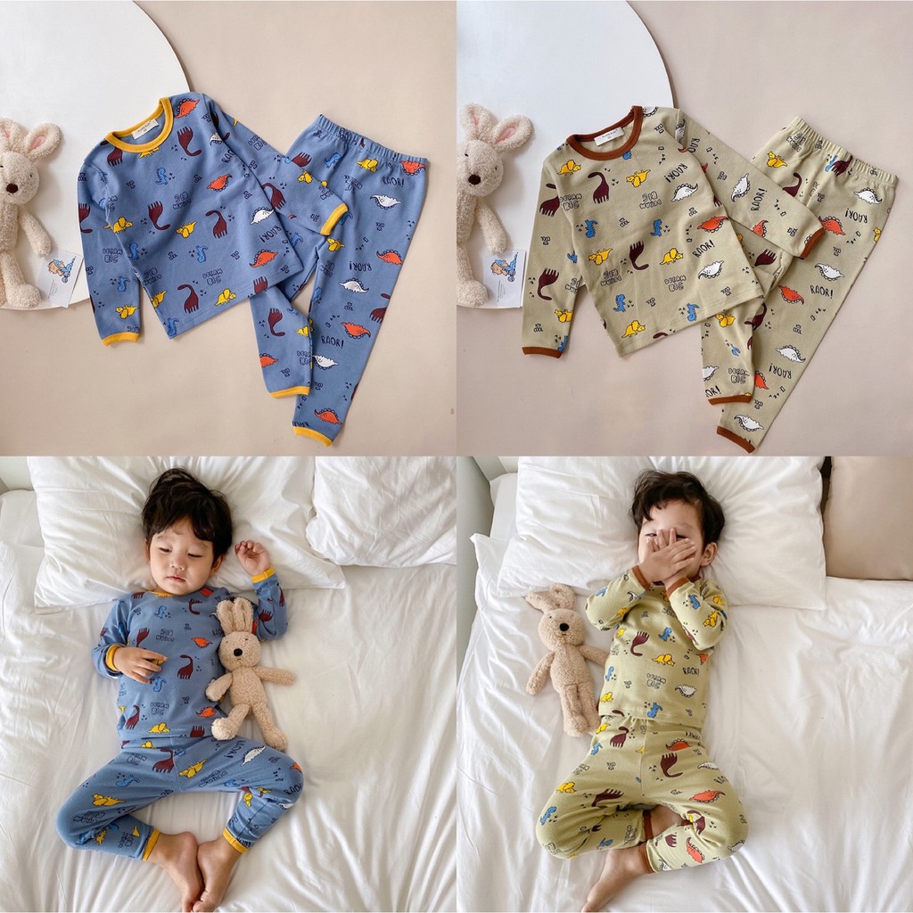 Quần Áo Trẻ Em - Đồ Bộ Bé Gái/ Bé Trai Thu Đông Dài Tay - Hàng Trung Quốc Ambb Kids 1-7 tuổi (có clip, ảnh thật)