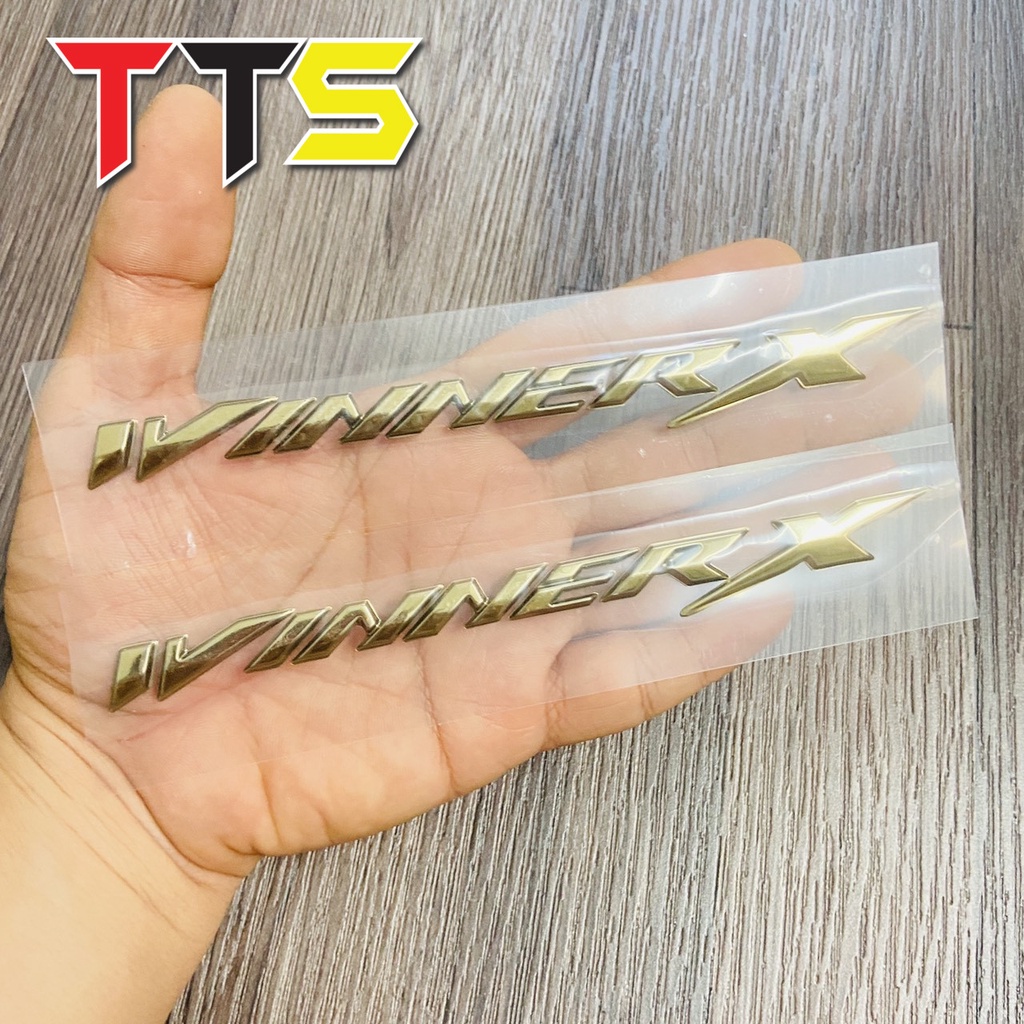 Bộ tem WINNER X đầy đủ màu sắc sử dụng dán ốp lườn 2 bên dàn áo, tem nhựa cứng zin xi bóng