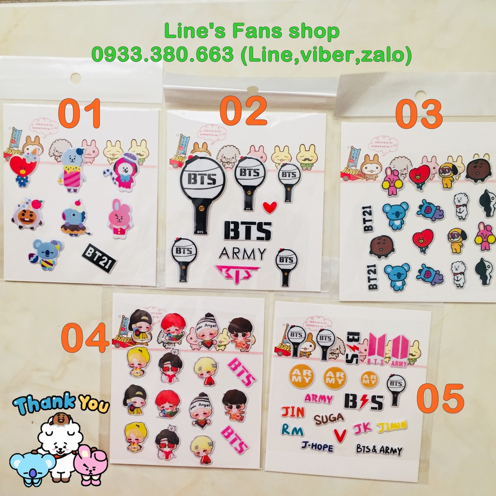 [MUA 2 TẶNG 1] Vớ (tất) cổ cao BT21 BTS