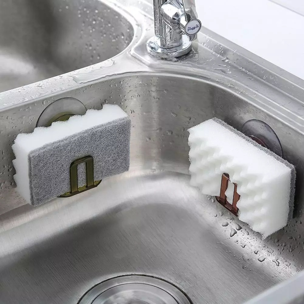 Giá đỡ miếng rửa chén/ xà phòng gắn tường tiết kiệm không gian tiện dụng cho nhà bếp