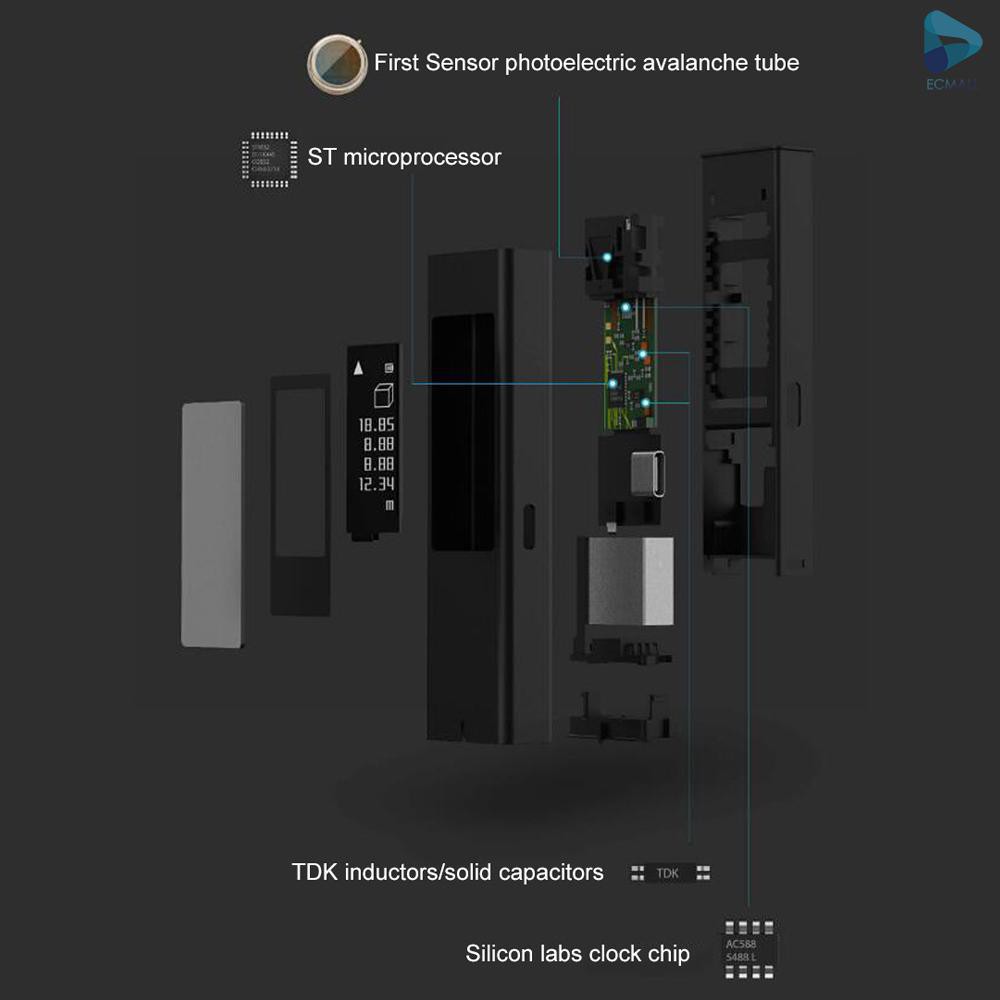 Thước Laser Kỹ Thuật Số Đo Khoảng Cách Rộng Ls5 Màn Hình Oled (40M)