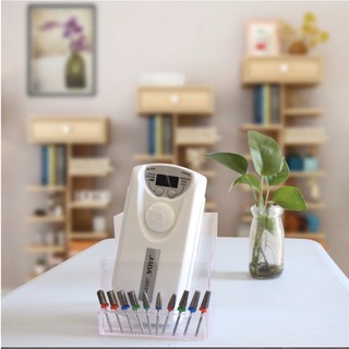 khay mika trong đựng máy mài, đầu mài, dụng cụ nail...