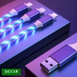 [FREESHIP] CÁP SẠC LED CHUẨN MICRO-USB, LIGHTNING, TYPE-C, 3IN1 ĐA NĂNG