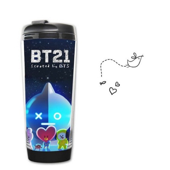 Bình nước thuỷ tinh KPOP BTS bt21