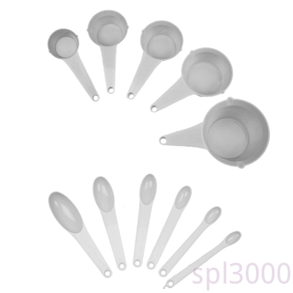 Set 11 muỗng đo lường gia vị bằng nhựa tiện dụng cho nhà bếp